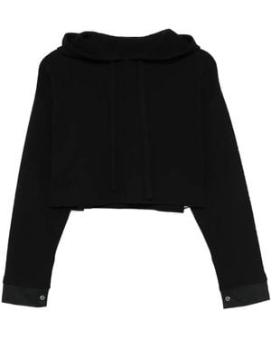 3.1 Phillip Lim Knitted Hoodie - Black
