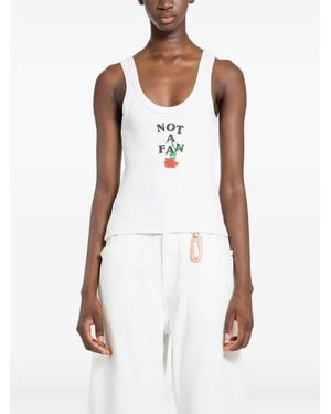 Ssheena Tamara Print Tank Top - White