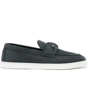 SCAROSSO Coline Metal-Detail Loafers - Blue