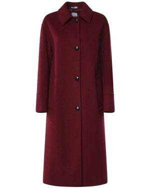 Alisheva Manteau À Simple Boutonnage - Red