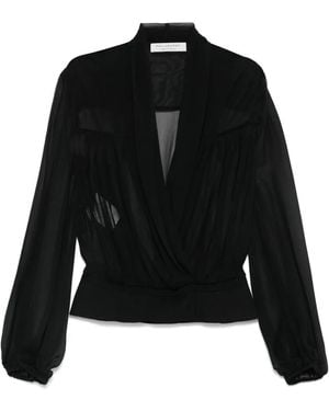 Philosophy Di Lorenzo Serafini Pleated Blouse - Black