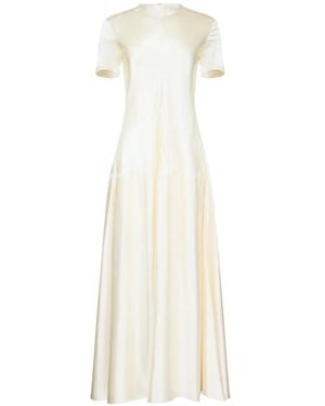 FFORME Clodia Satijnen Maxi-Jurk - Wit