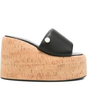 The Attico Wedges - Natural