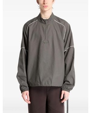 Reebok Logo-Print Track Jacket - Gray