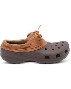 Crocs™ Classic Boat Shoe Sandals - Brown