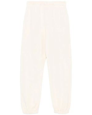 Pinko Elastic-Ankles Cotton Pants - White