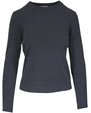 Kinross Cashmere Long-Sleeve Top - Blue