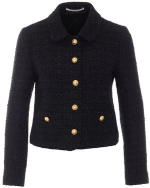 Tagliatore Idelle Tweed-Effect Jacket - Blue