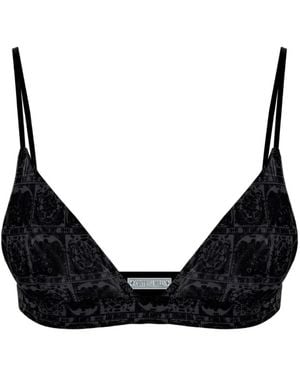 Contessa Mills Tarot-Print Bralette - Black