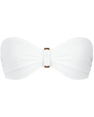 Vilebrequin Top De Bikini Tipo Bandeau - Blanco