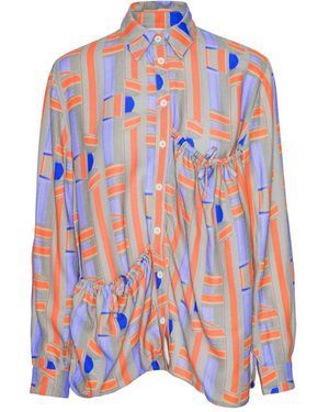 Henrik Vibskov Geometric-Pattern Shirt - Grey