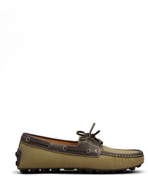 Tod's Gommino Lace-Up Fastening Boat Shoes - White