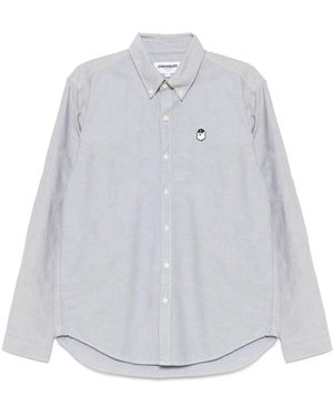 Chocoolate Camicia Con Applicazione - Bianco