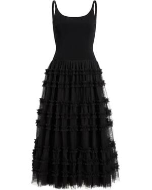Cinq À Sept Vestido midi Zoella - Negro