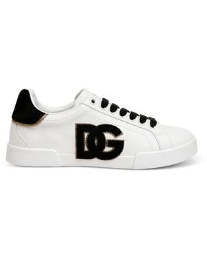 Dolce & Gabbana Dg Logo-Patch Trainers - White