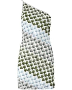 Missoni Vestido De Una Sola Manga - Blanco