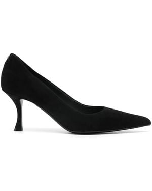 Ferragamo 55Mm Suede Court Shoes - Black