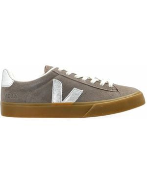 Veja Campo Suede Moonrock Natural Sneakers - White