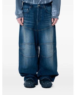 Balenciaga ロゴパッチ ジーンズ - ブルー