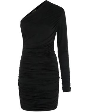 GAUGE81 Pila One-Sleeve Ruched Mini Dress - Black