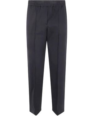 Liviana Conti Elasticated-Waist Trousers - Blue