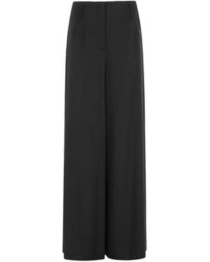 FEDERICA TOSI Wide-Leg Trousers - Black