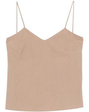 Max Mara Unghia Oberteil mit V-Ausschnitt - Natur