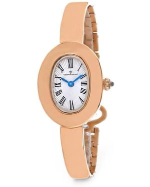 Christian Van Sant Anora Oval-Face 22Mm Watch - White