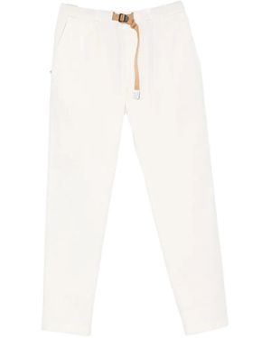 White Sand Elasticated Trousers - White