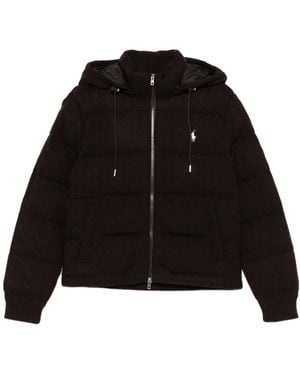 Polo Ralph Lauren Quilted Hooded Puffer Jacket - Black