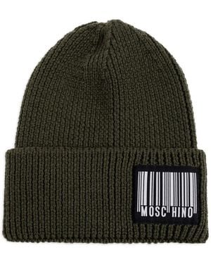 Moschino Barcode-Detail Beanie - Green