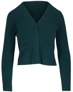 Vince Button-Up Cardigan - Blue