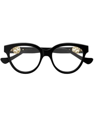 Gucci Interlocking G Cat-Eye Frames - Black