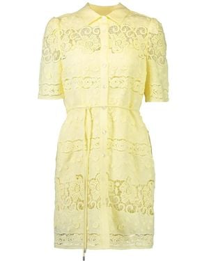 CHRISTY LYNN Valencia Floral-Lace Mini Dress - Yellow