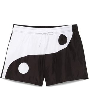 Moschino Ying-Yang Swim Shorts - Black