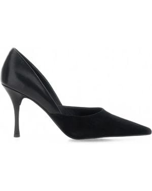 Jeffrey Campbell Volturi Pointed-Toe Paneled Pumps - Black