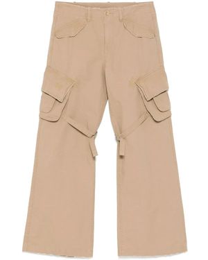 JNBY Curled Edge Cargo Trousers - Natural