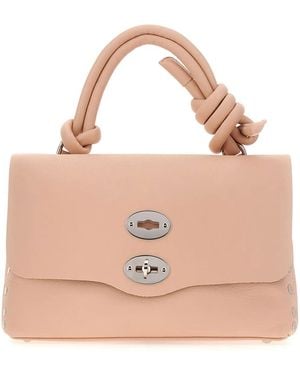 Zanellato Borsa Tote Postina Piuma Knot Piccola - Rosa