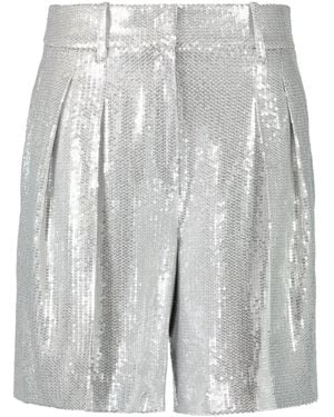 Michael Kors Sequinned Tailored Shorts - Grey