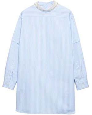 Prada Blusa Con Ricamo