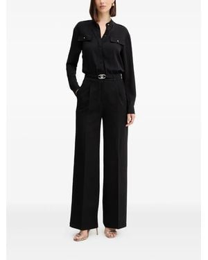 Liu Jo Logo-Plaque Jumpsuit - Black