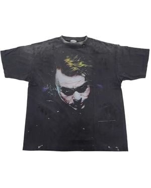 SAINT Mxxxxxx Joker Graphic-Print T-Shirt - Black
