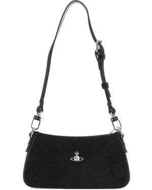 Vivienne Westwood Tasha Leather Shoulder Bag - ブラック