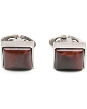 Tateossian Square Cufflinks - White