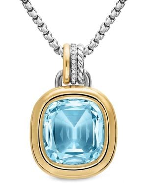 David Yurman Collar Mercer De Topacio Y Diamantes - Azul