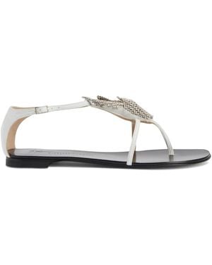 Giuseppe Zanotti Calla フラワー サンダル - ホワイト
