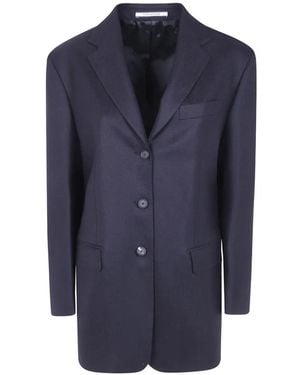 Tagliatore Cecily Single-Breasted Wool Blazer - Blue
