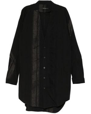 D HYGEN Striped Shirt - Black