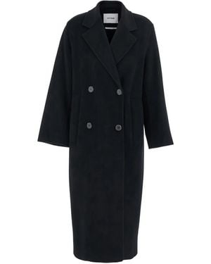 IVY & OAK Clara Double-Breasted Wool Coat - Black