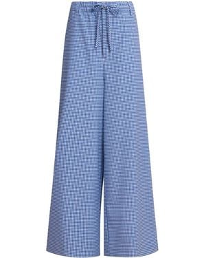 Marni チェック パンツ - ブルー